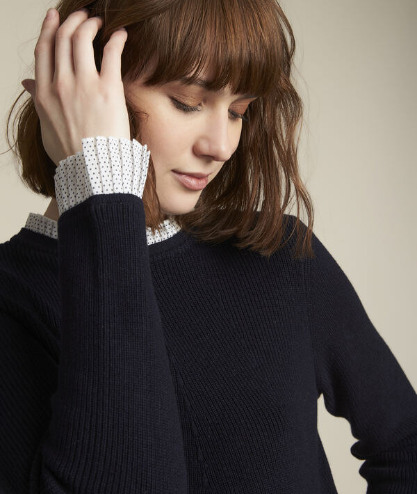 Pull marine au col claudine Fully | 1-2-3 Pull marine au col claudine Fully PhotoZ | 1-2-3
