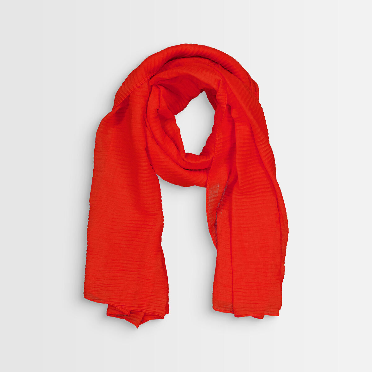Foulard plissé rouge Barry | 1-2-3 Foulard plissé rouge Barry PhotoZ | 1-2-3