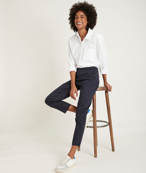 Pantalon cigarette marine Rubis | 1-2-3 Pantalon cigarette marine Rubis PhotoZ | 1-2-3
