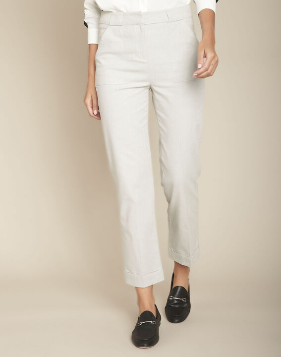 Pantalon cigarette gris Enzo | 1-2-3 Pantalon cigarette gris Enzo PhotoZ | 1-2-3