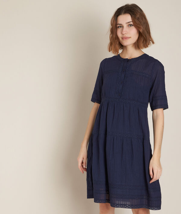 Robe marine à dentelle Corelia | 1-2-3 Robe marine à dentelle Corelia PhotoZ | 1-2-3