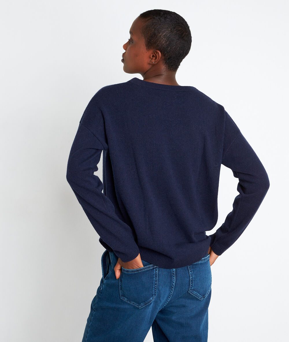 Pull en cachemire marine timeo marine.