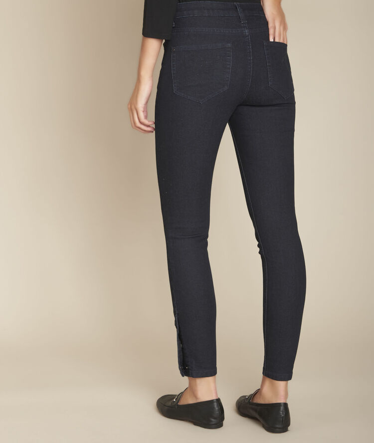 L'audacieux skinny : jean blue black scoty ciment.