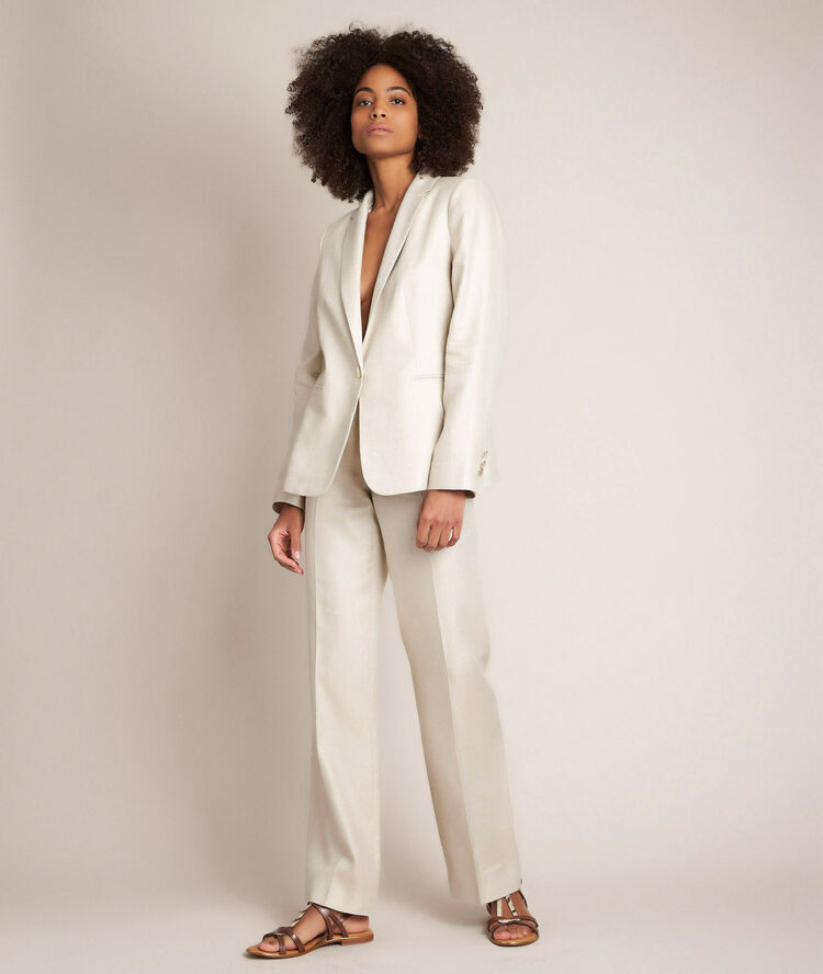 Pantalon en lin brillant iana.