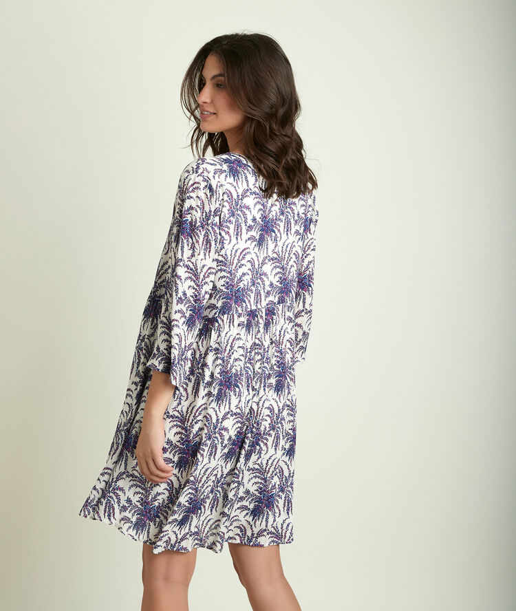 Robe imprimée calypso bis fuchsia.