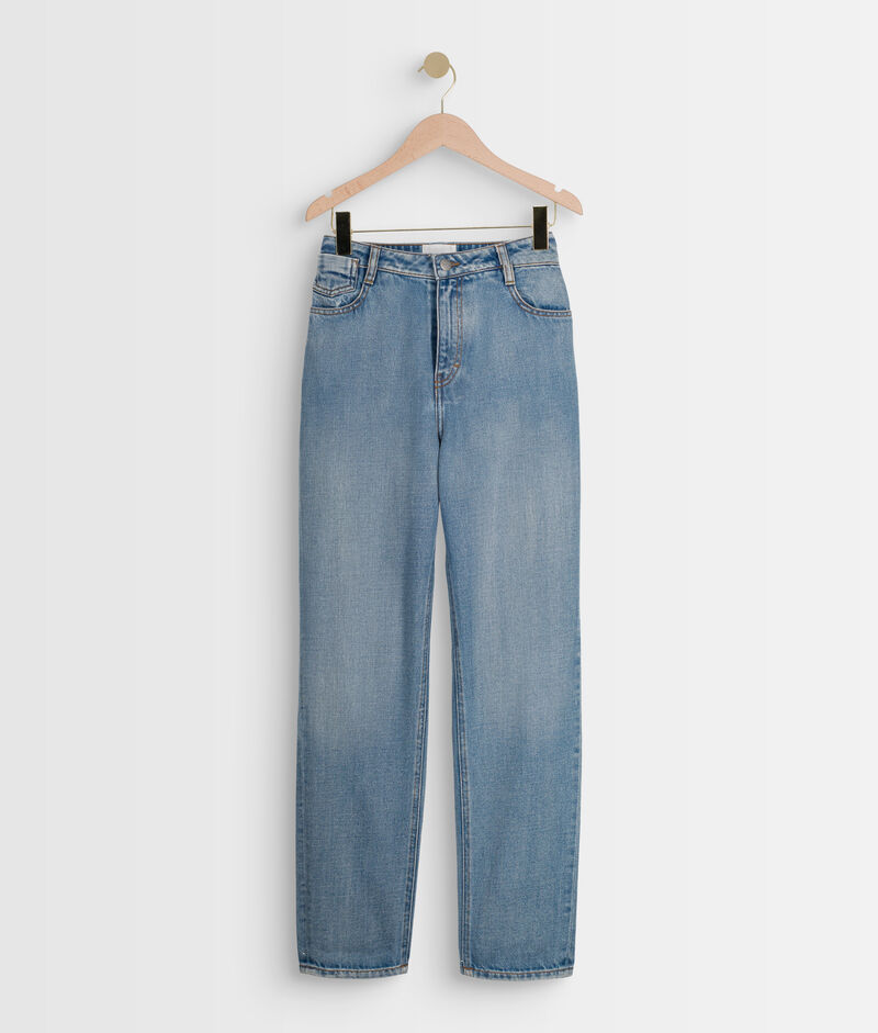 Le lovely mum : jean pure bleached solene indigo clair.