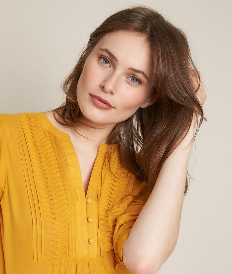 Blouse en coton safran elodie safran.