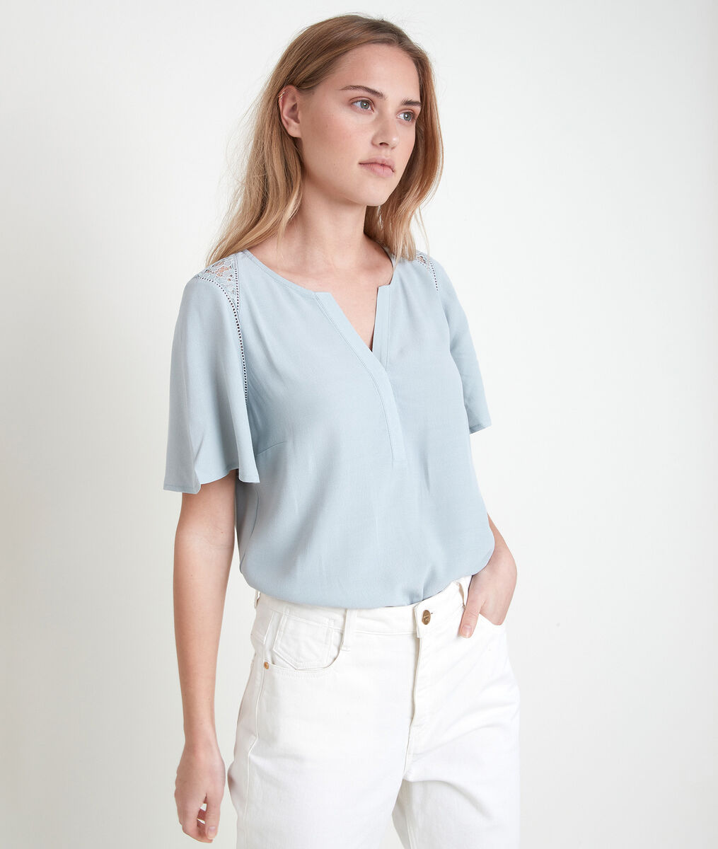 Top bimatière menthe Donna | 1-2-3 Top bimatière menthe Donna PhotoZ | 1-2-3