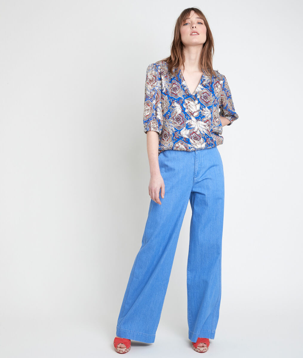 Jean wide leg en coton biologique Anastasia | 1-2-3 Jean wide leg en coton biologique Anastasia PhotoZ | 1-2-3