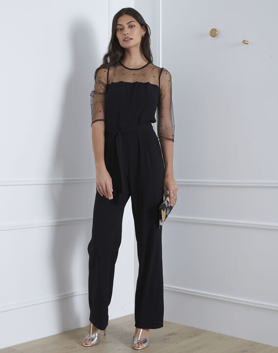 Combinaison noire en tulle Hannae | 1-2-3 Combinaison noire en tulle Hannae PhotoZ | 1-2-3