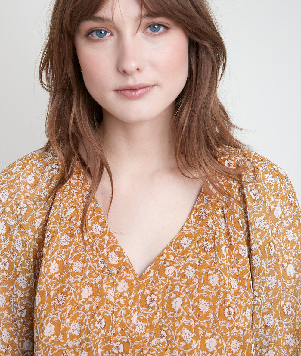 Blouse bronze imprimée timothée bronze.