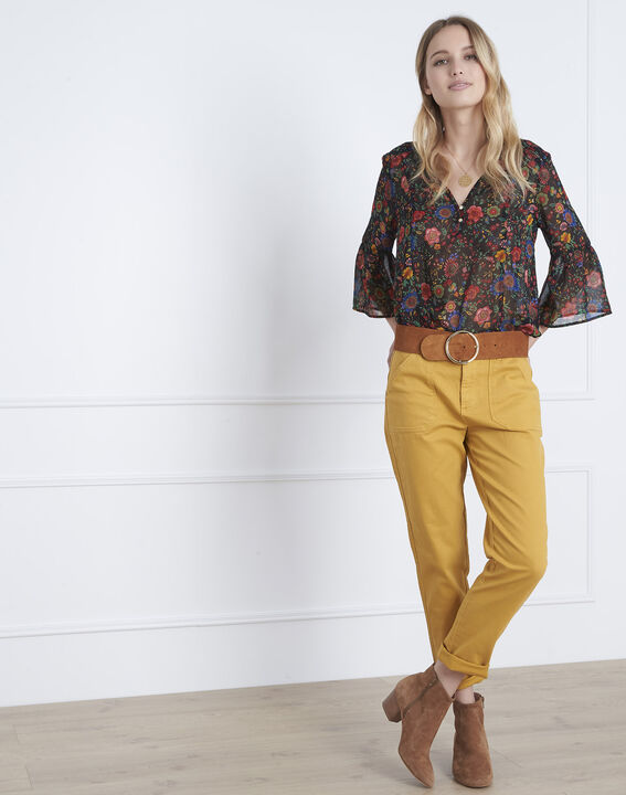 Jean jaune boyfriend 7/8e Coconut | 1-2-3 Jean jaune boyfriend 7/8e Coconut PhotoZ | 1-2-3