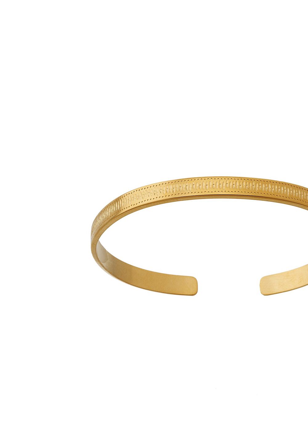 Bracelet jonc empreintes or bijoux léone.
