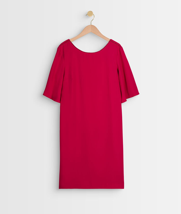 Robe vermillon droite celia geranium.