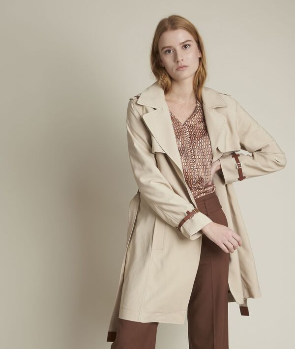 Trench beige ceinturé Fanny | 1-2-3 Trench beige ceinturé Fanny PhotoZ | 1-2-3