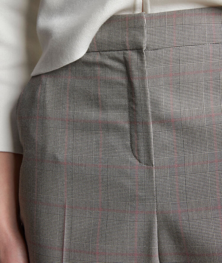 Pantalon prince de galles gérende gris.