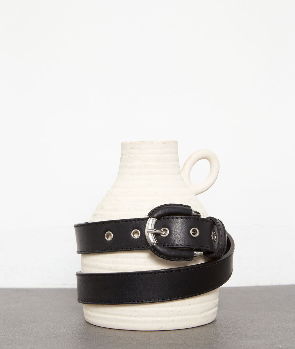 Lederg&uuml;rtel schwarz eleonore noir.