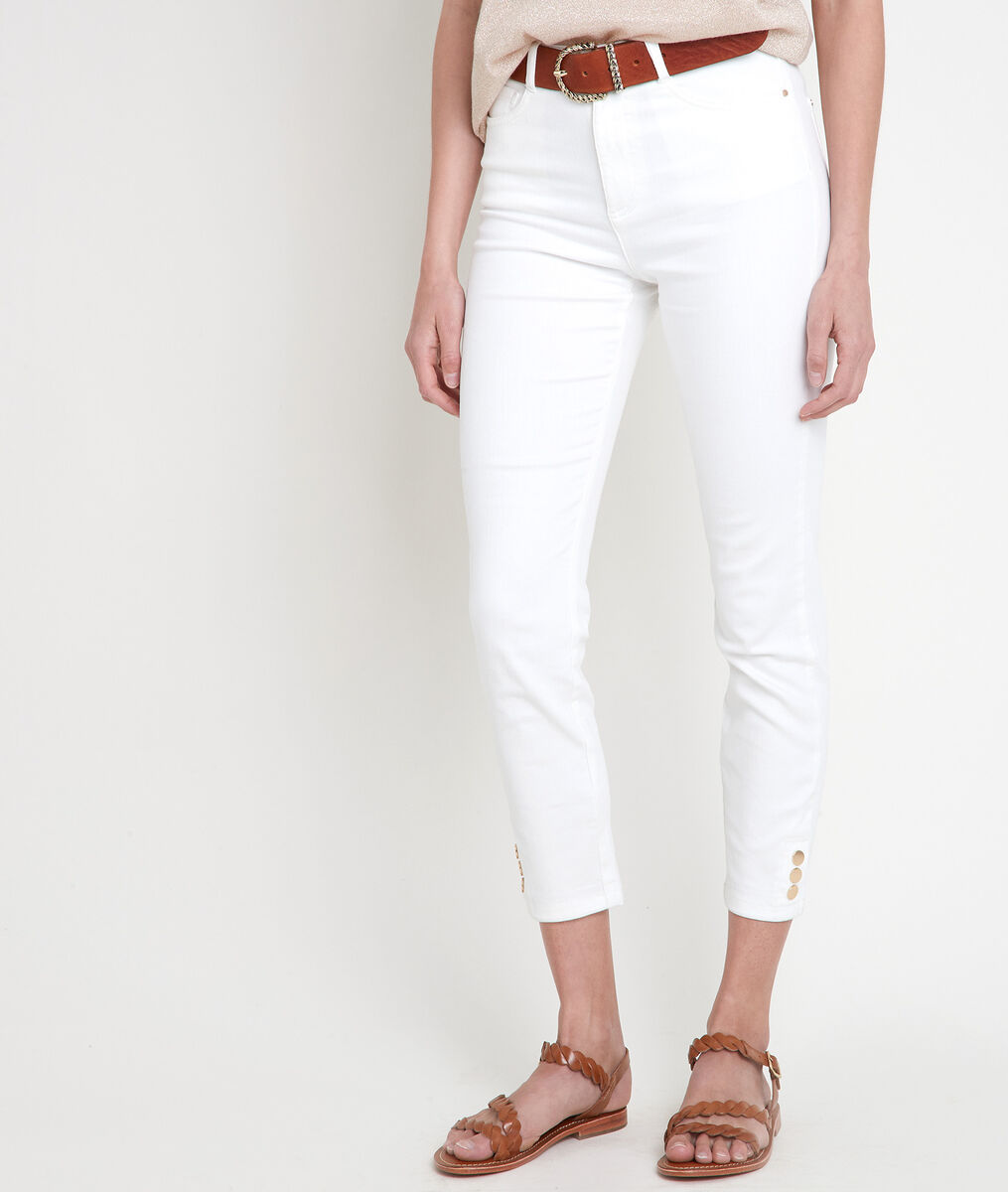 Jean 6/8eme blanc Cathy | 1-2-3 Jean 6/8eme blanc Cathy PhotoZ | 1-2-3