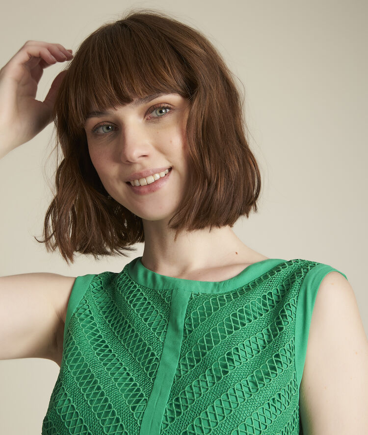 Robe en dentelle graphique oryane prairie.
