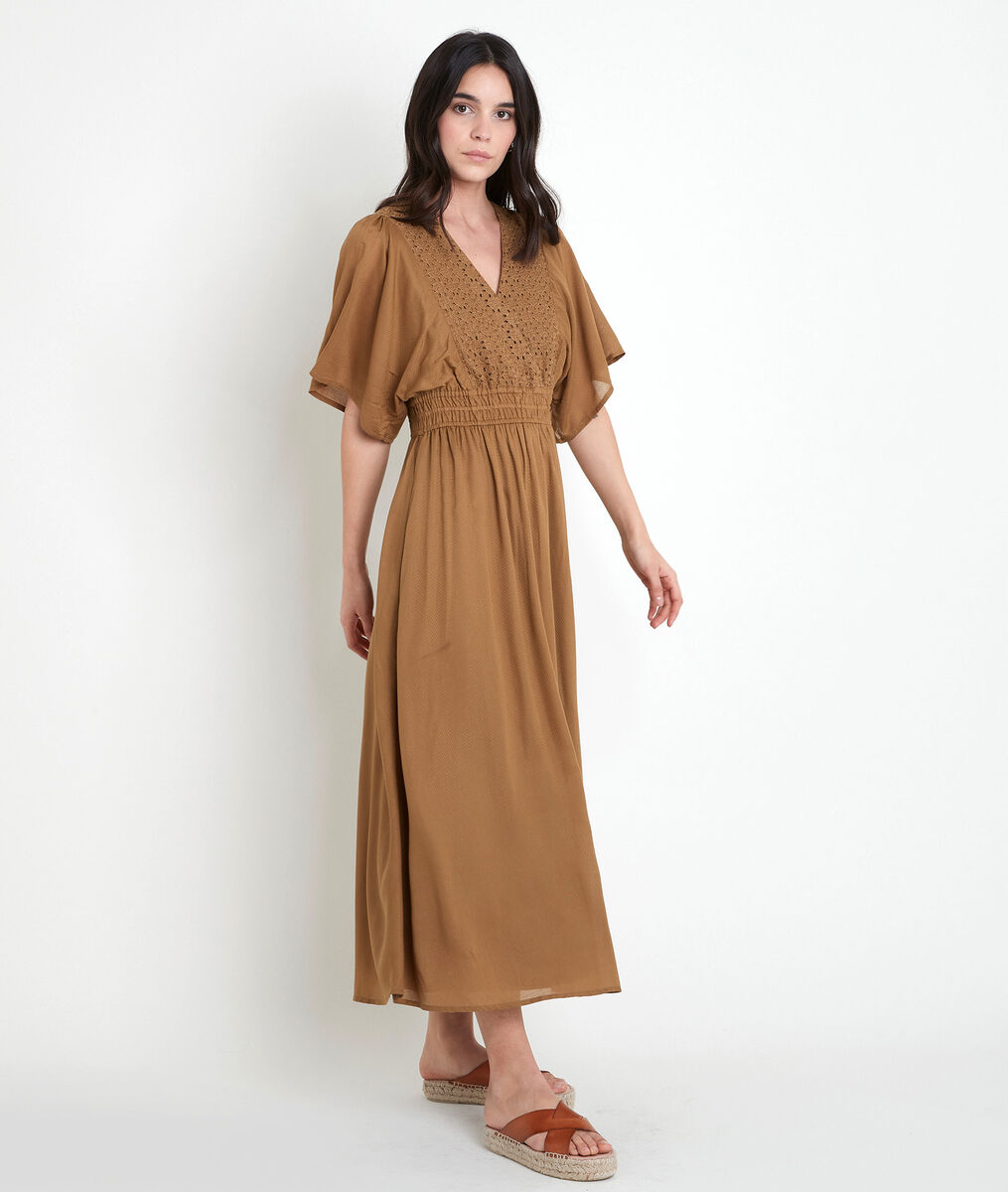 Robe bronze brodée Lauretta | 1-2-3 Robe bronze brodée Lauretta PhotoZ | 1-2-3