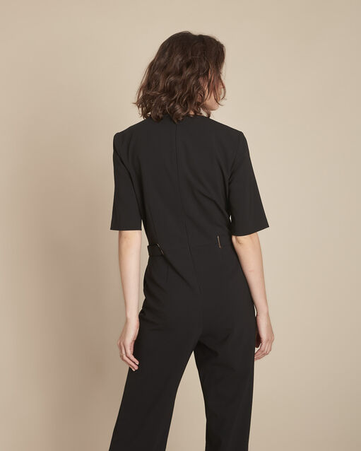 Combinaison noire en microfibre idaya noir.