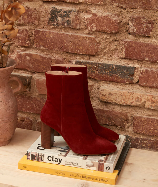 bottines à talons bordeaux Valentina | 1-2-3 bottines à talons bordeaux Valentina PhotoZ | 1-2-3