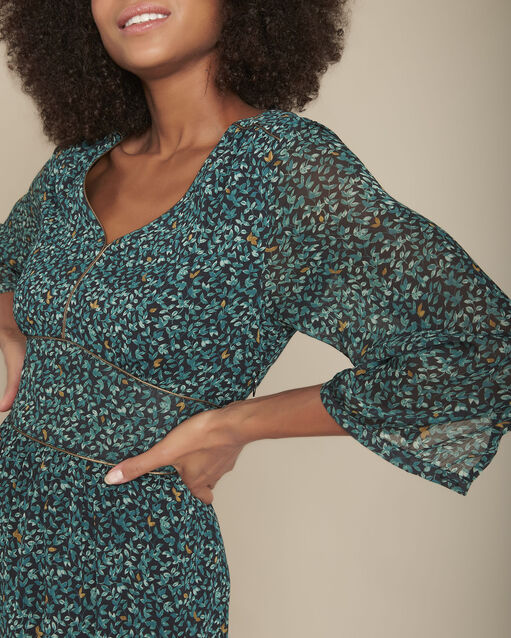 Robe longue imprimée ivanka cypres.