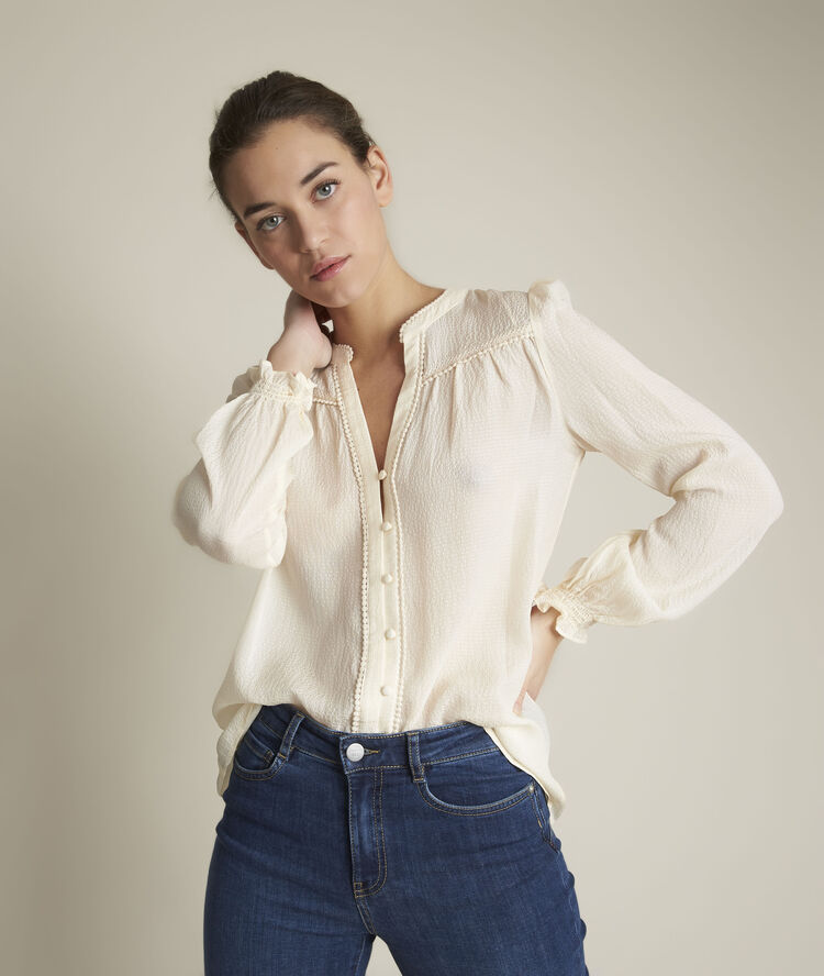 Blouse en soie elonie ficelle.