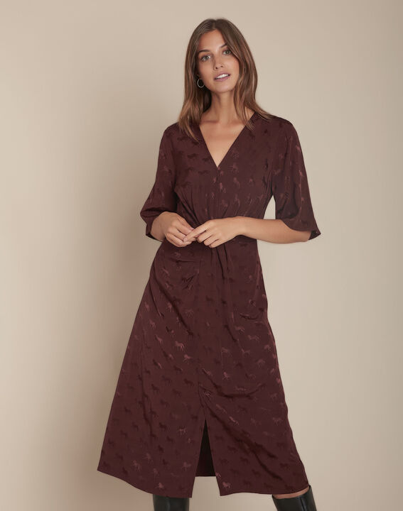 Robe en jacquard imprimé cheval Imagine | 1-2-3 Robe en jacquard imprimé cheval Imagine PhotoZ | 1-2-3