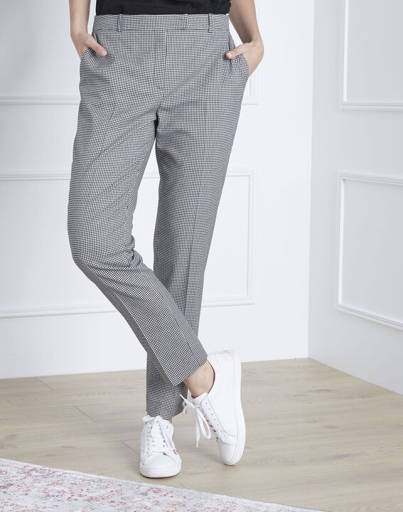 Zigarettenhose mit Vichy-Print Gaspard | 1-2-3 Zigarettenhose mit Vichy-Print Gaspard PhotoZ | 1-2-3