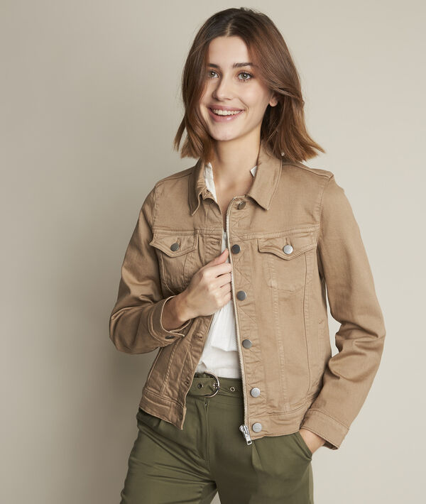 Veste en jean havane Clem | 1-2-3 Veste en jean havane Clem PhotoZ | 1-2-3