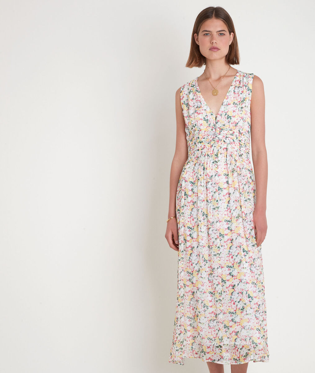 Robe mi-longue imprimé fleuri Sapha | 1-2-3 Robe mi-longue imprimé fleuri Sapha PhotoZ | 1-2-3