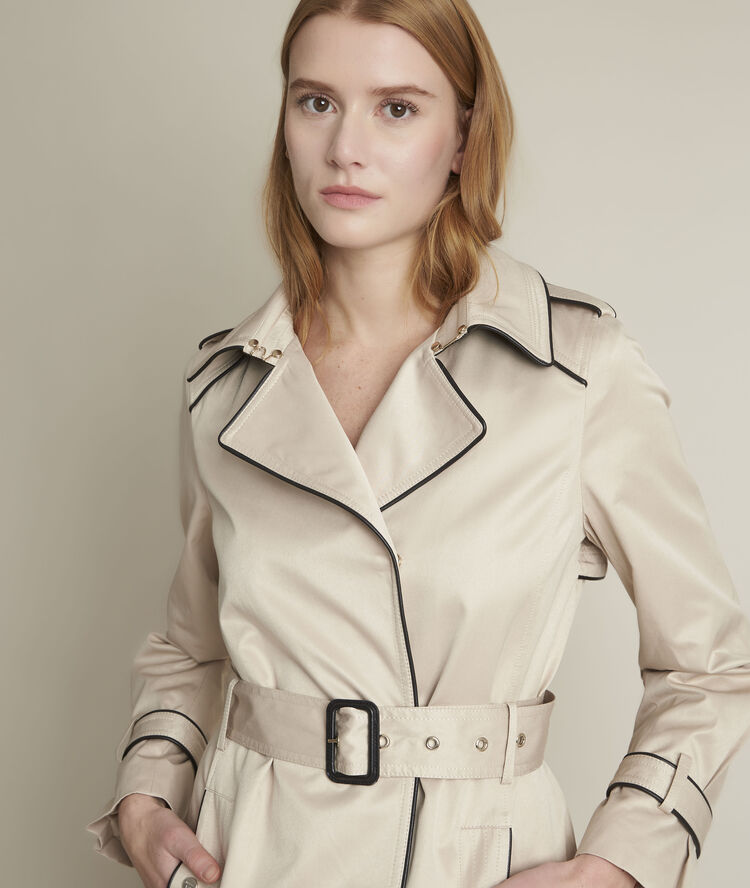 Trench beige gansé frida greige.