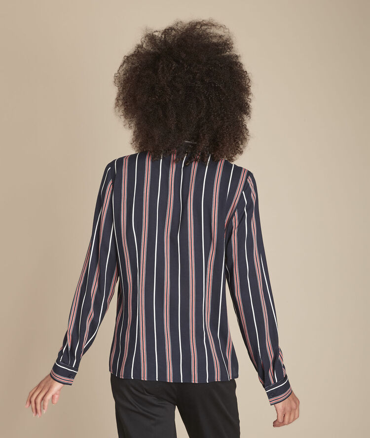 Chemise rayée marco marine.