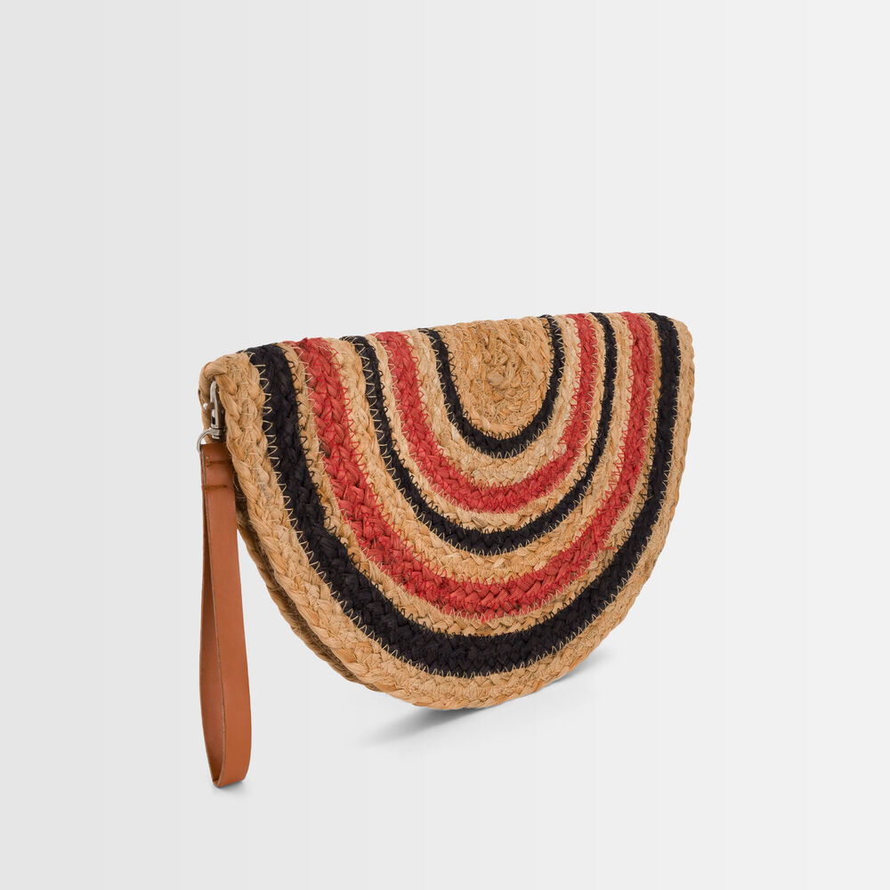 Pochette en jute divine goyave.