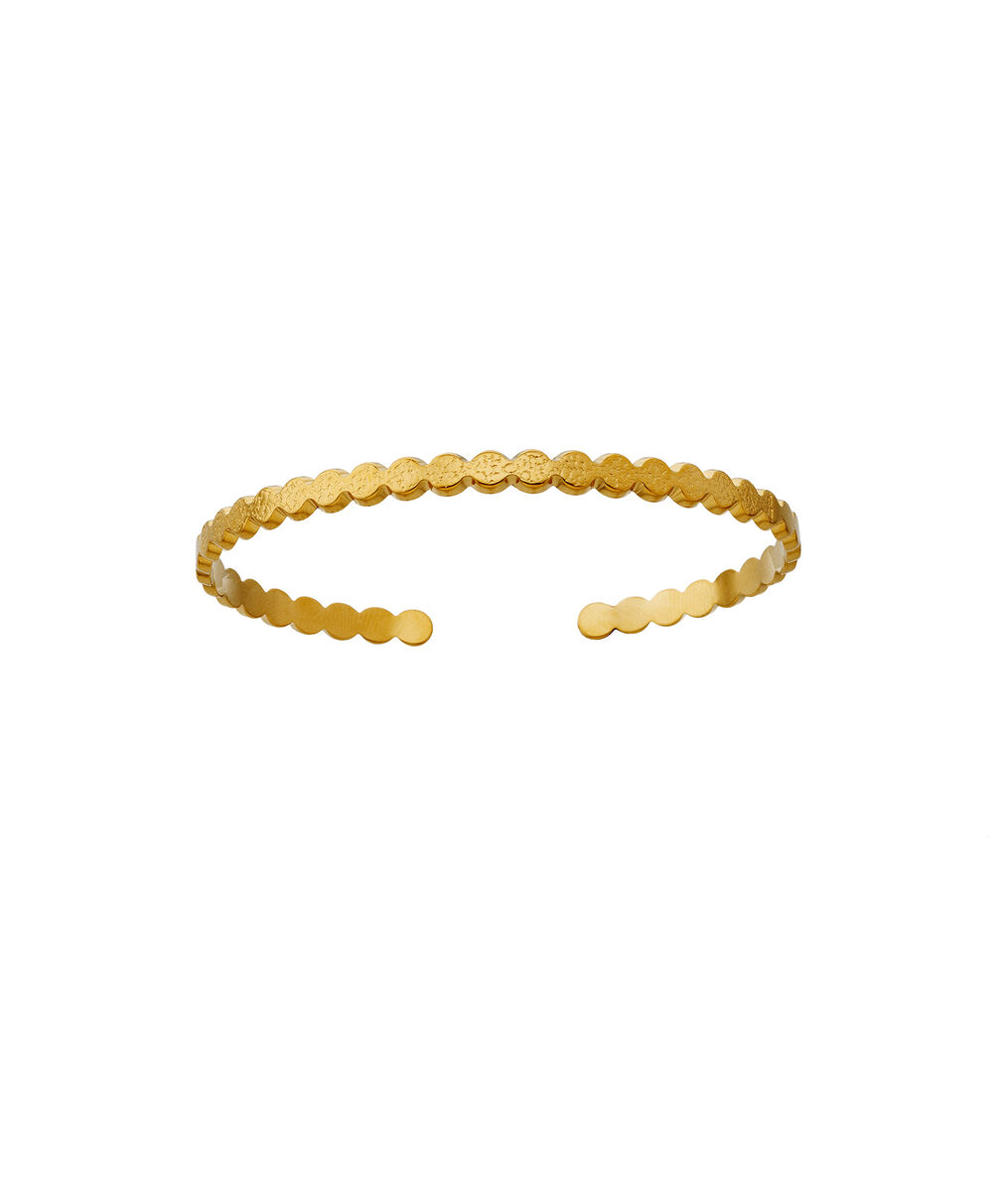 Bracelet jonc pastilles or Bijoux Léone | 1-2-3 Bracelet jonc pastilles or Bijoux Léone PhotoZ | 1-2-3