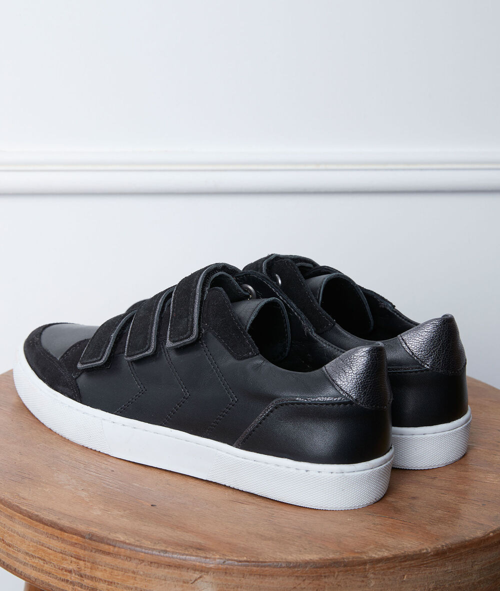 Baskets &agrave; stratch noires gala noir.