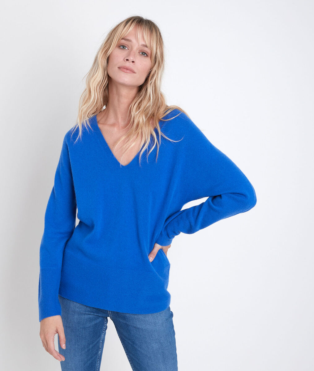 Pull en cachemire myosotis Ralph | 1-2-3 Pull en cachemire myosotis Ralph PhotoZ | 1-2-3