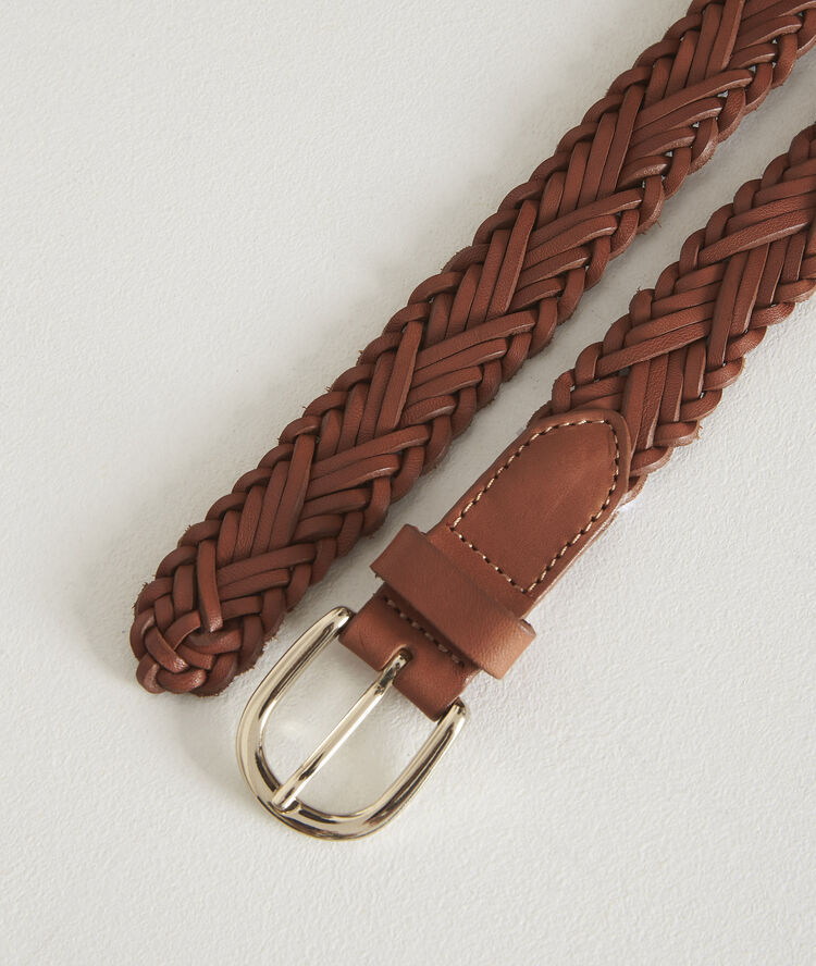 Ceinture tress&eacute;e acajou altresse acajou.