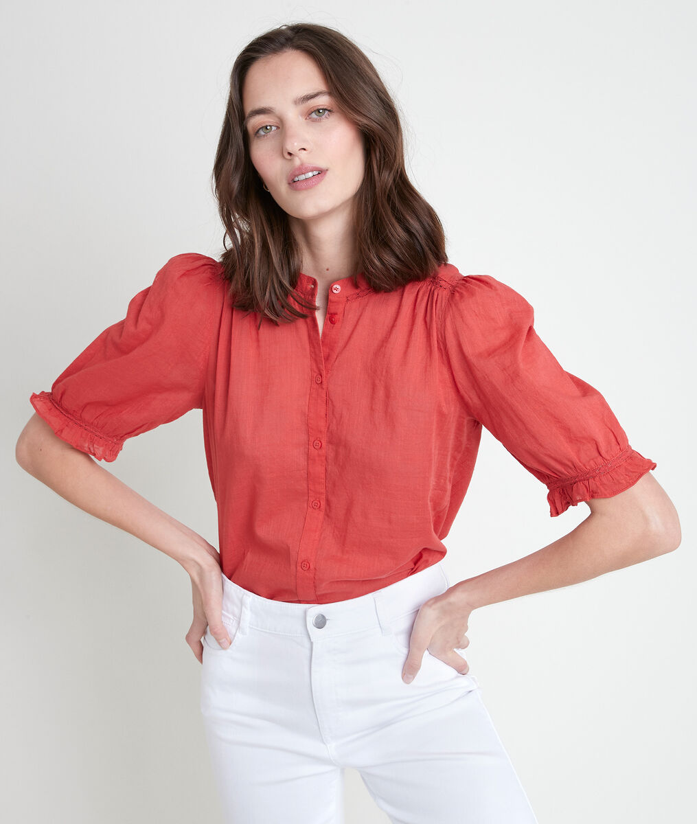 Blouse en coton goyave Tal | 1-2-3 Blouse en coton goyave Tal PhotoZ | 1-2-3