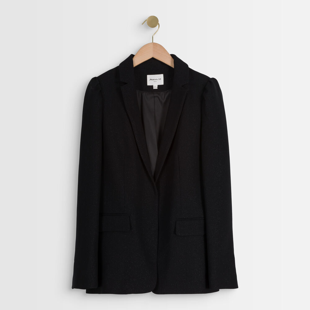 Veste noire lurex perline noir.