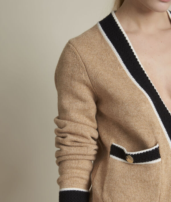 Gilet beige Fontainebleau | 1-2-3 Gilet beige Fontainebleau PhotoZ | 1-2-3