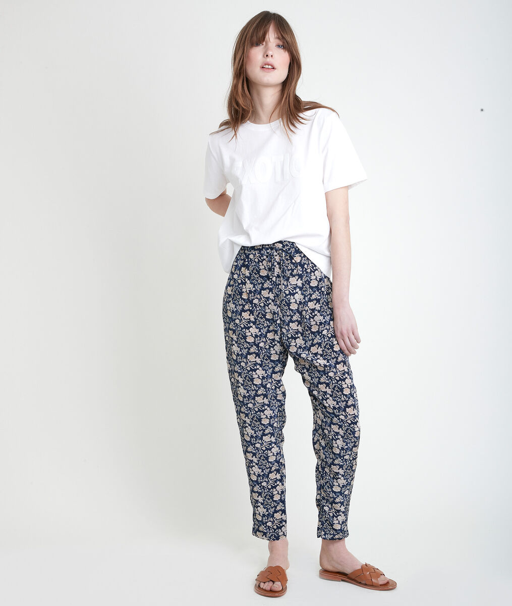 Pantalon imprimé en coton Flynn | 1-2-3 Pantalon imprimé en coton Flynn PhotoZ | 1-2-3