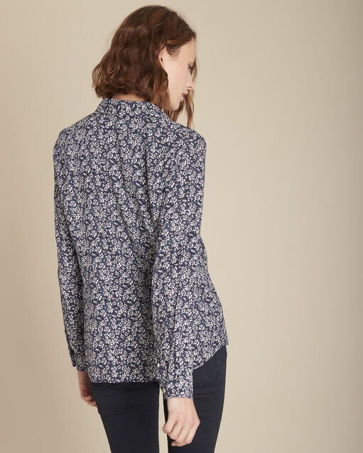 Chemise imprimé fleuri ravel encre.
