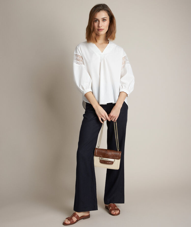 Blouse en dentelle veronique weiss.