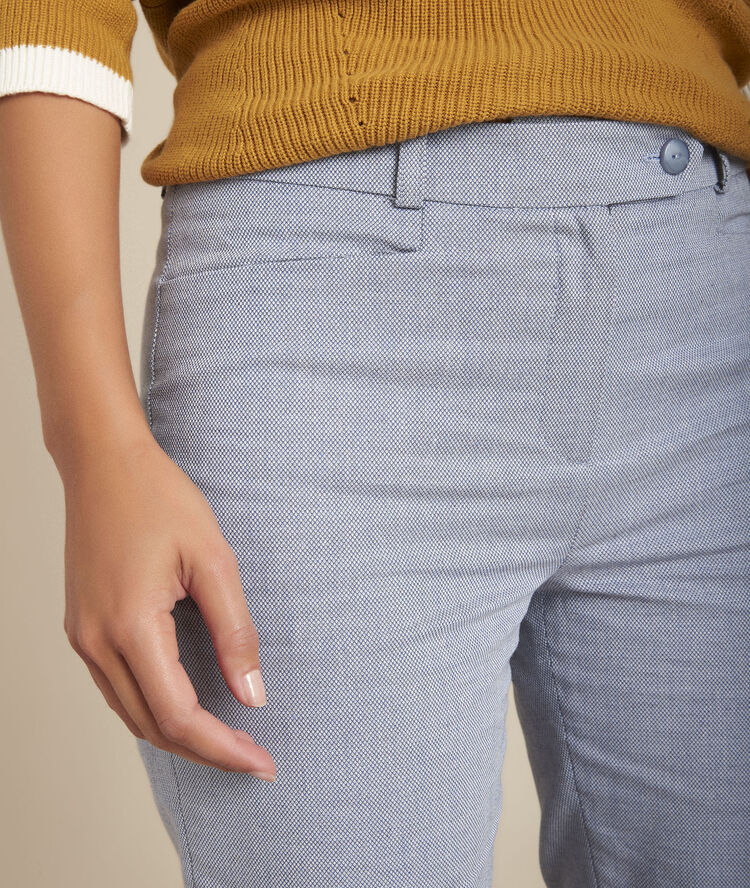 Pantalon cigarette bleu valero bleu moyen.