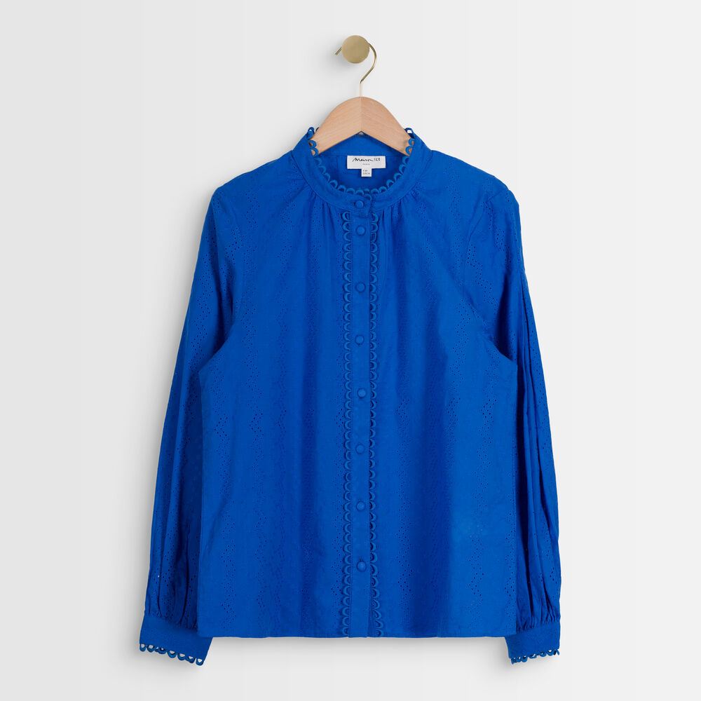 Blouse myosotis brodée tiffany myosotis.