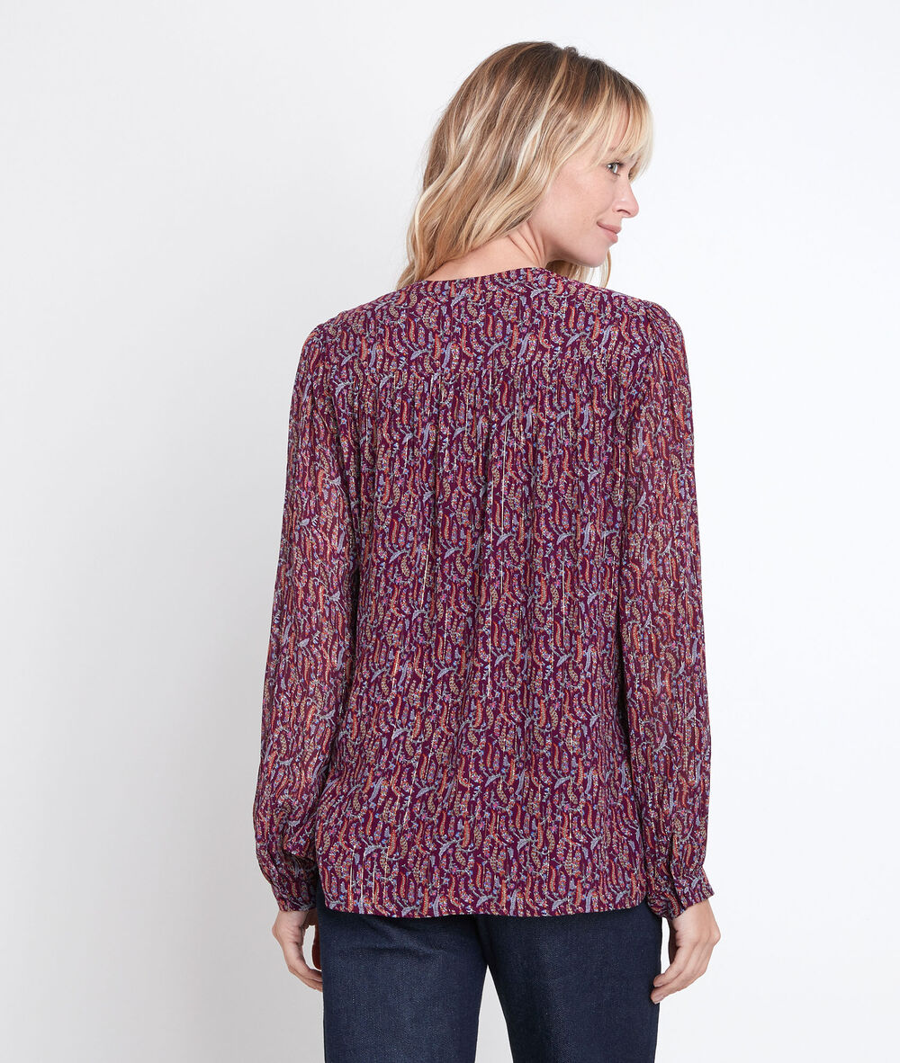 Blousee imprimée grenat elsa grenat.