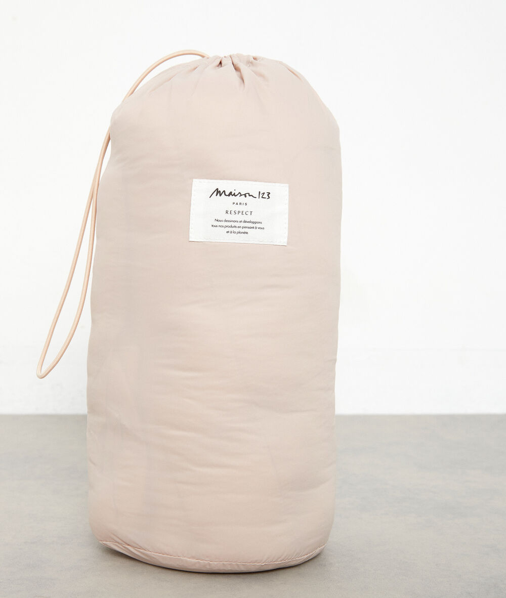 Doudoune fine en nylon beige olivia beige.