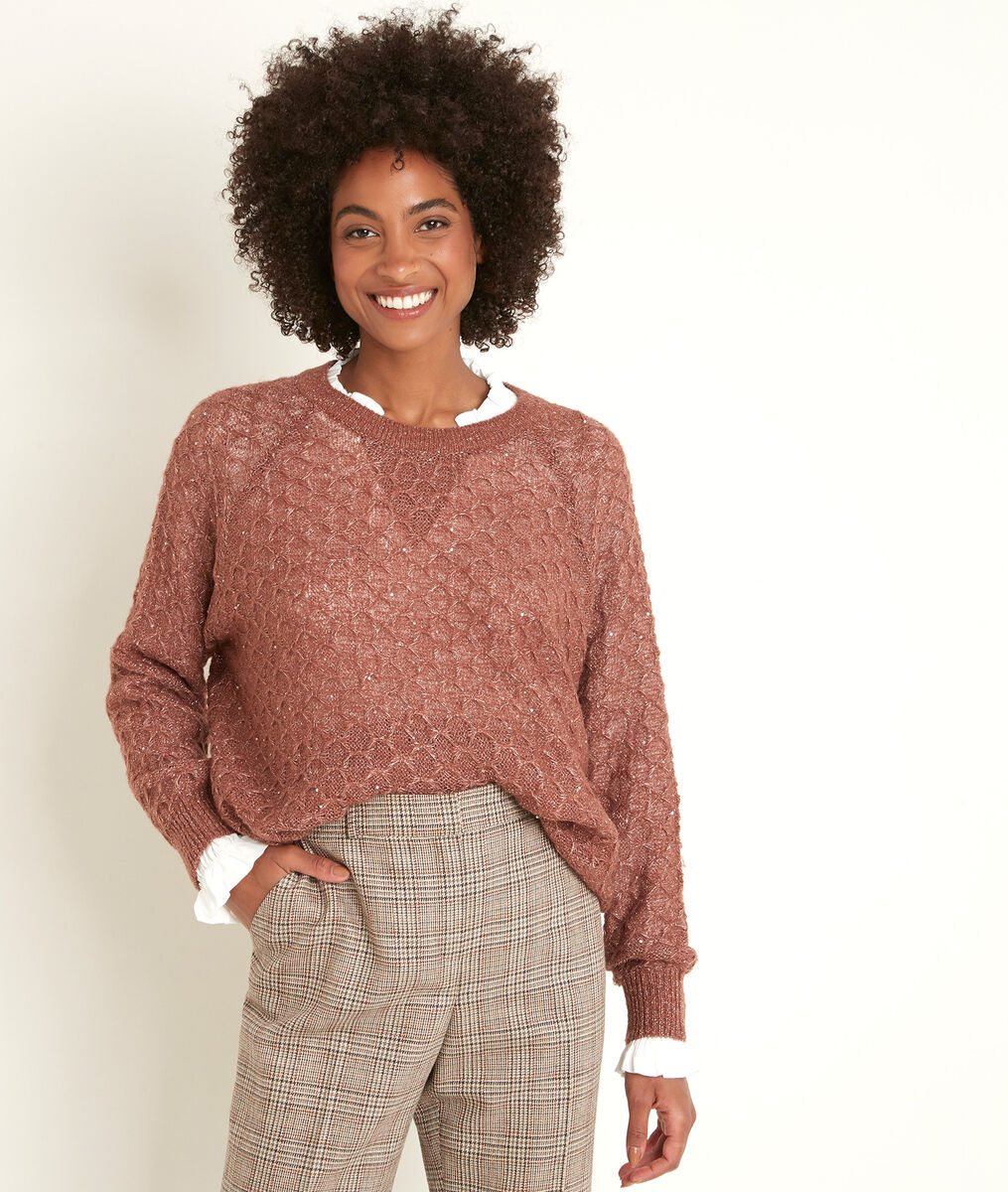 Pull ajouré brillant Roswell | 1-2-3 Pull ajouré brillant Roswell PhotoZ | 1-2-3